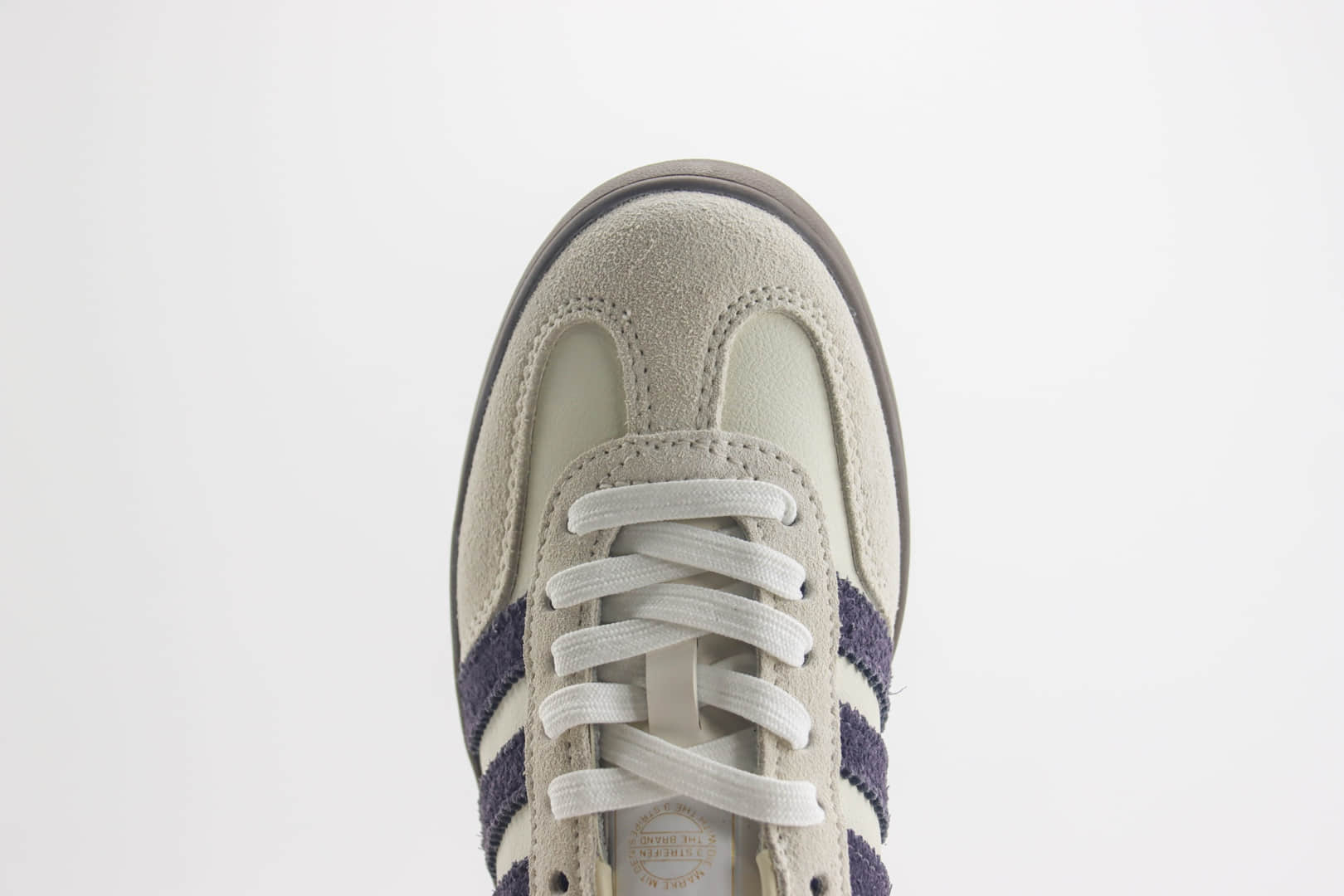 阿迪达斯adidas Gazelle Indoor纯原版本三叶草米白灰紫德训鞋 莆田阿迪达斯货源 货号:IH8548