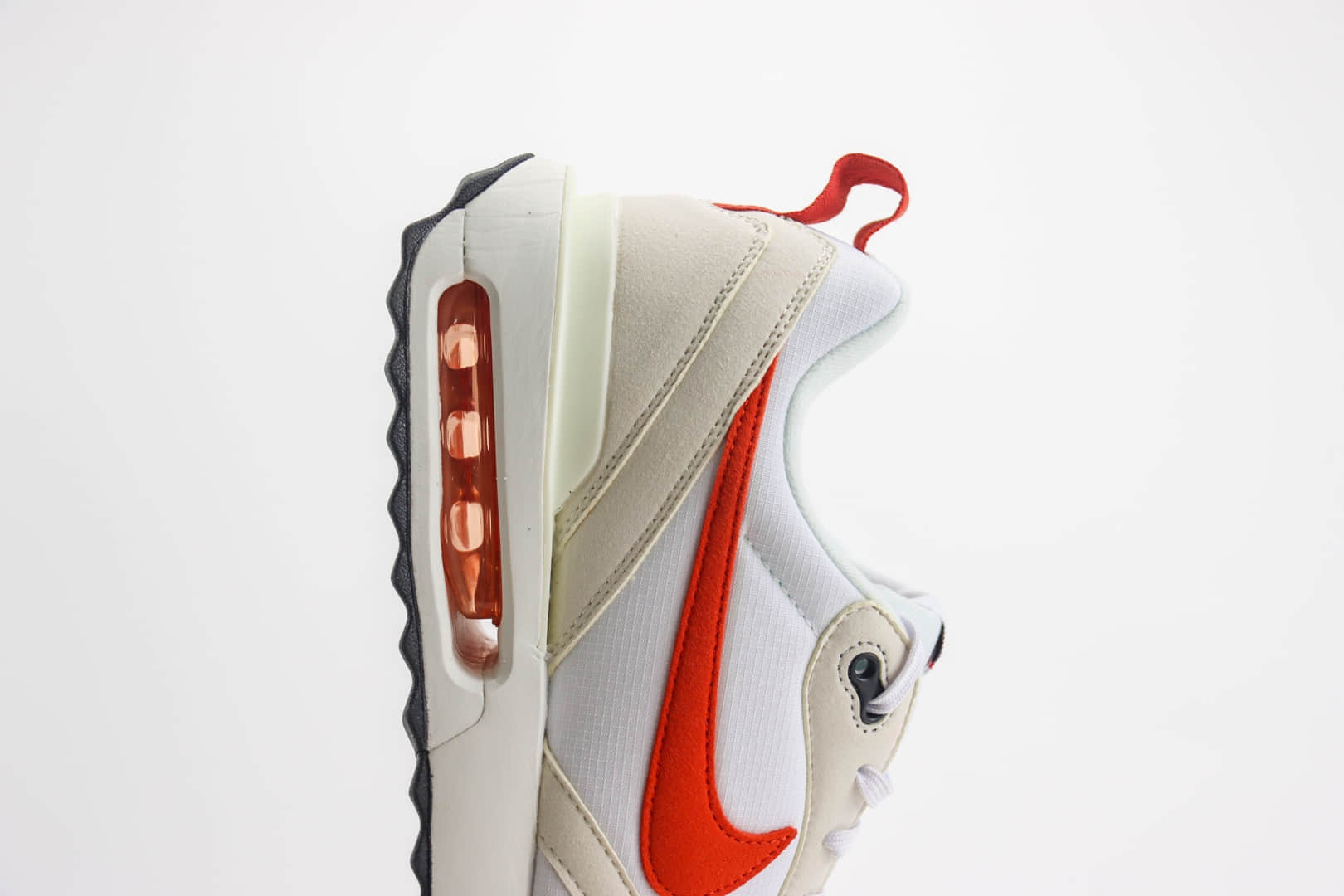 耐克Nike Air Max Dawn纯原版本黎明系列白灰红气垫慢跑鞋 莆田耐克货源 货号:DZ4441-100