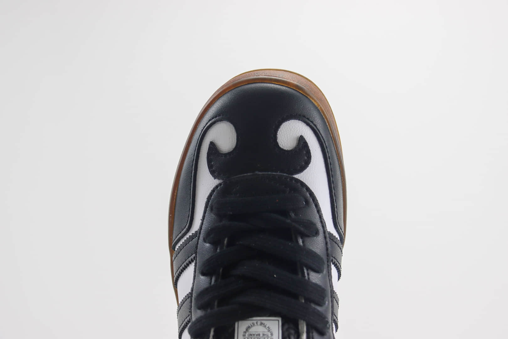 阿迪达斯adidas Originals Gazelle INdoor纯原版本三叶草黑白生胶板鞋 莆田阿迪达斯货源 货号:IH9990