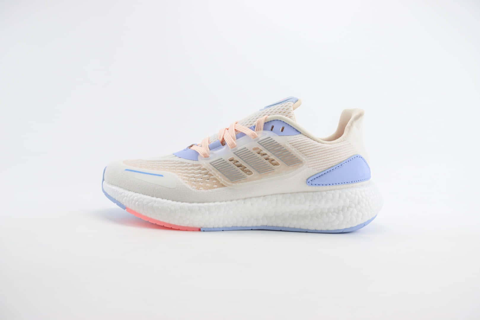 阿迪达斯adidas Pure Boost 22纯原版本粉橙蓝紫爆米花缓震跑步鞋 莆田阿迪达斯货源 货号：HQ1419