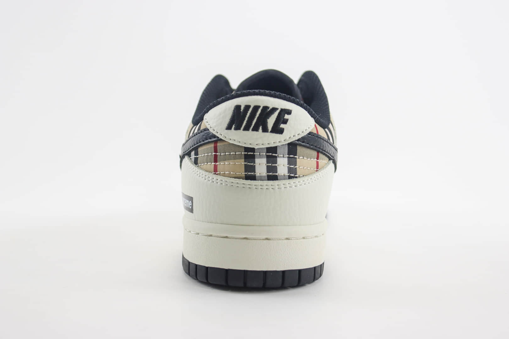 耐克Supreme x Nike Dunk Low纯原版本低帮Dunk联名Supreme条纹格子板鞋 莆田耐克货源 货号:SP1098-051