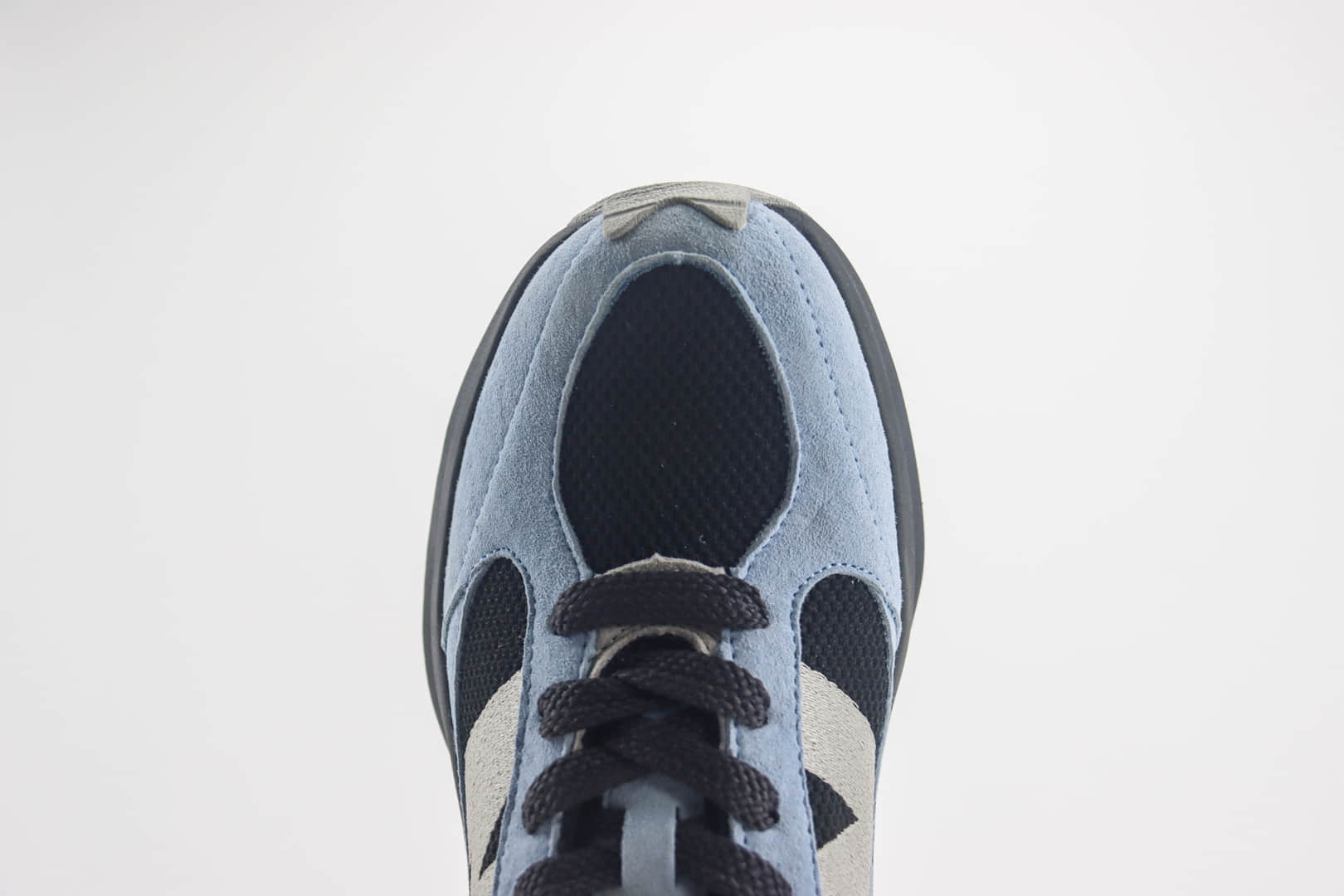 新百伦New Balance Warped Runner纯原版本黑蓝色NB复古解构老爹鞋 莆田新百伦货源 货号:UWRPDFSB