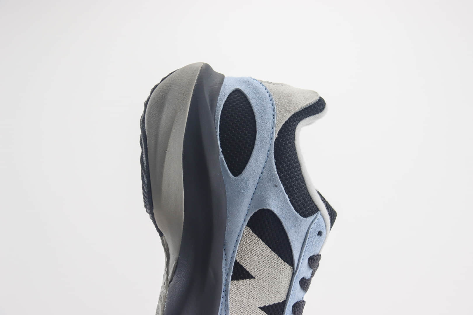 新百伦New Balance Warped Runner纯原版本黑蓝色NB复古解构老爹鞋 莆田新百伦货源 货号:UWRPDFSB