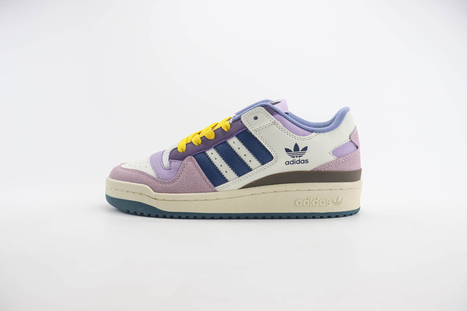 阿迪达斯adidas Forum 84 Low OG纯原版本白粉紫低帮板鞋 莆田复刻鞋货源 货号:ID6266
