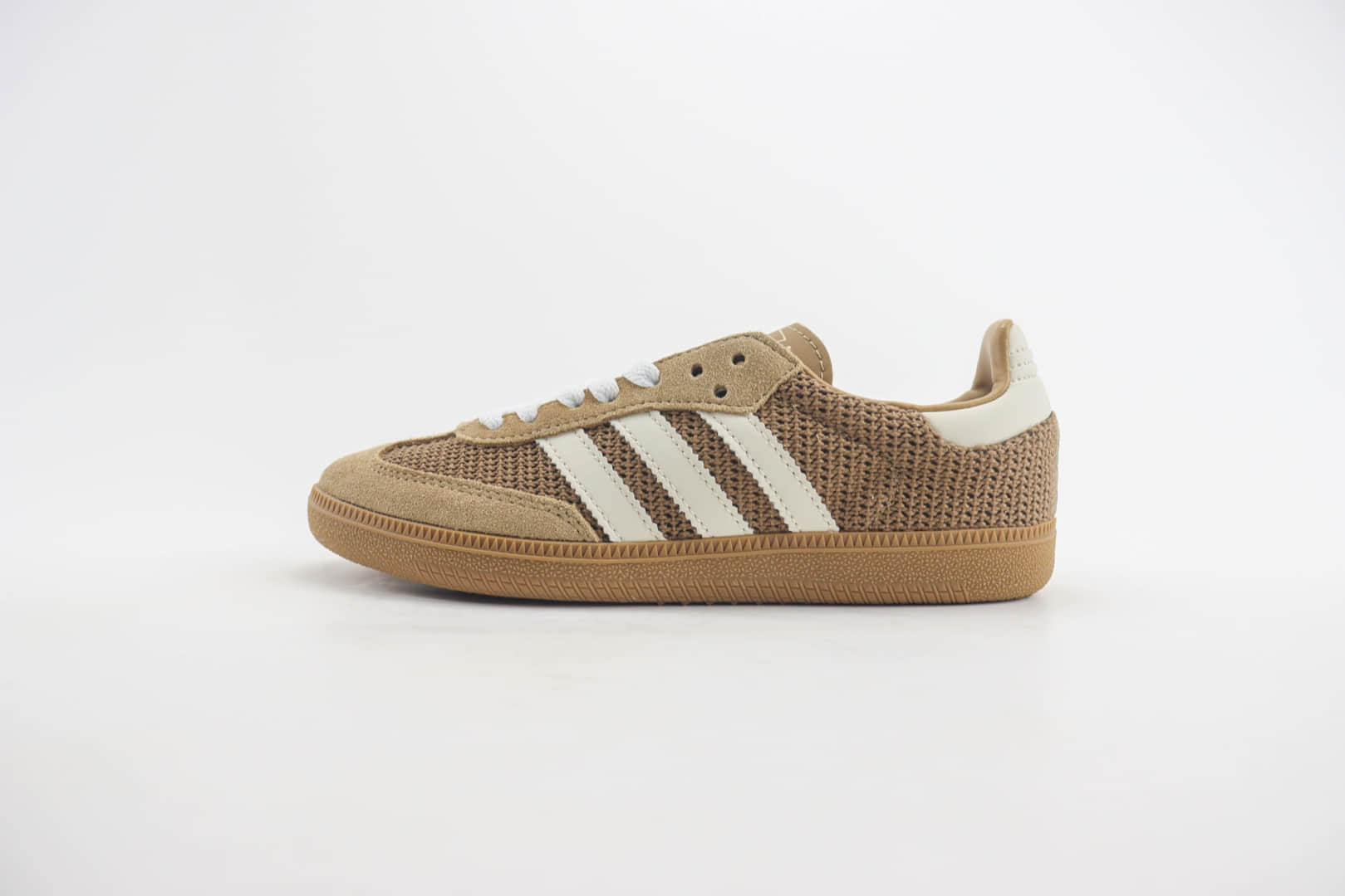 阿迪达斯adidas Original Samba OG纯原版本桑巴卡其棕网面板鞋 莆田阿迪达斯工厂 货号：IG1379