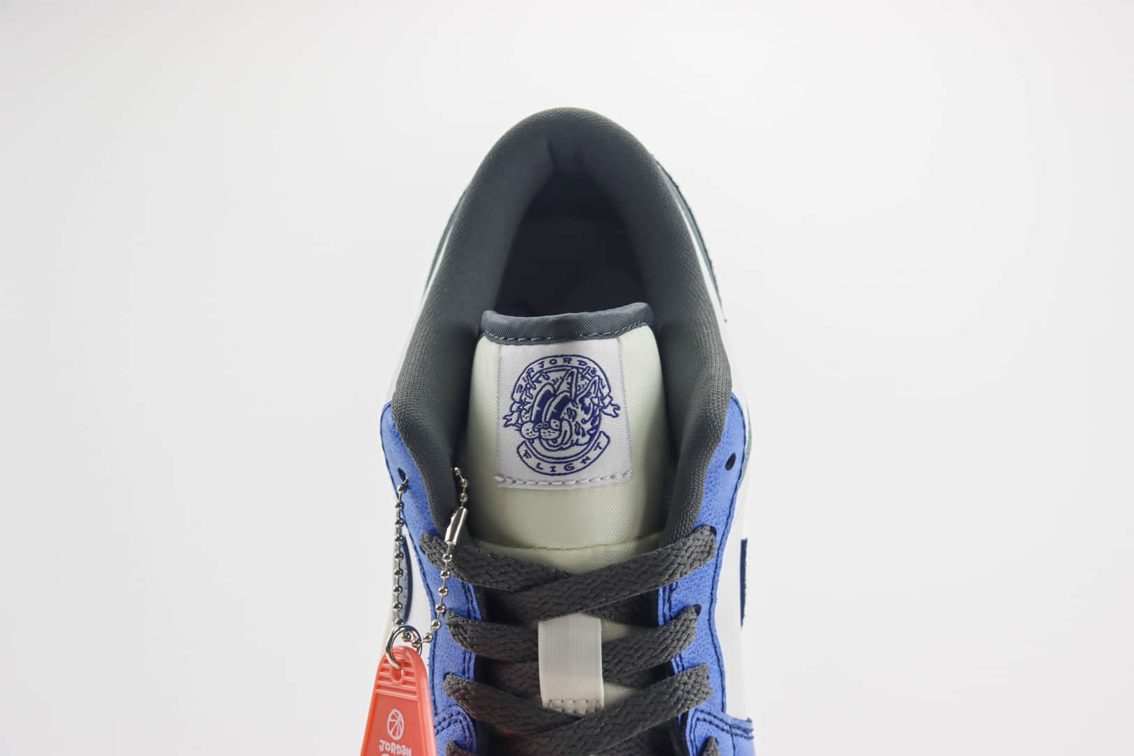 乔丹Air Jordan 1 Low纯原版本低帮AJ1蓝白黑板鞋 莆田复刻鞋货源 货号:FV8439-104