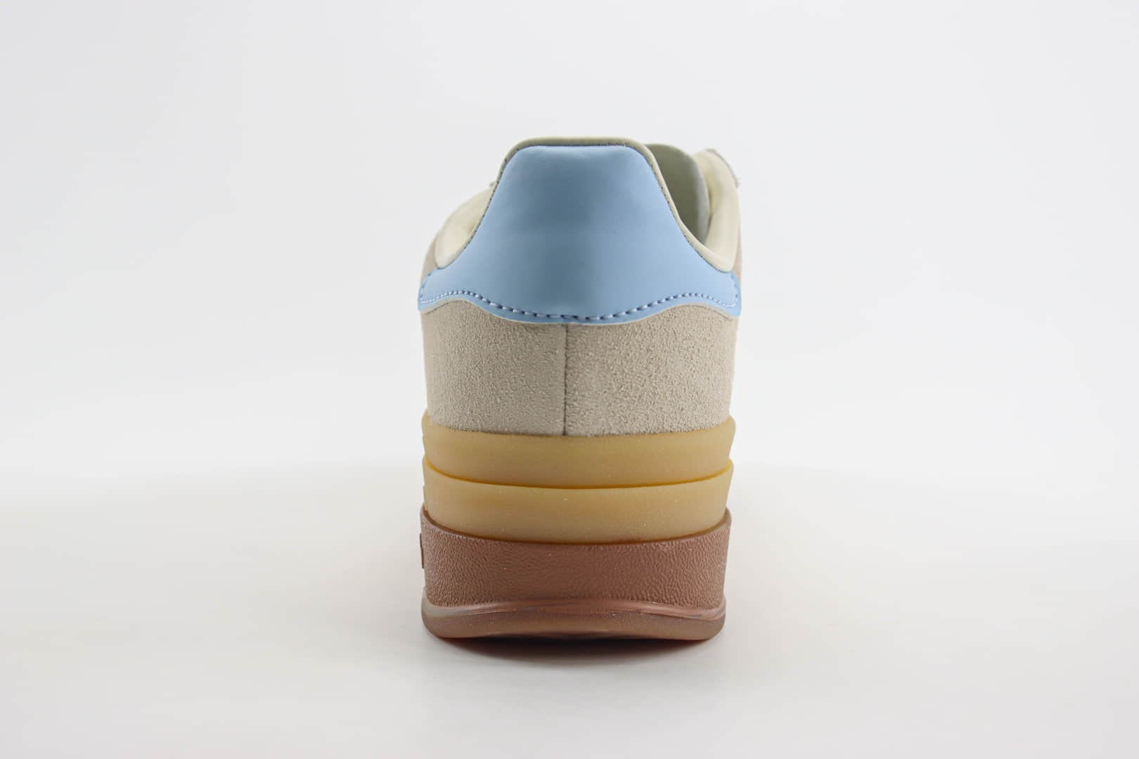 阿迪达斯adidas Originals Gazelle Bold W纯原版本灰白蓝三层厚底松糕鞋 莆田阿迪达斯货源 货号:JH5540