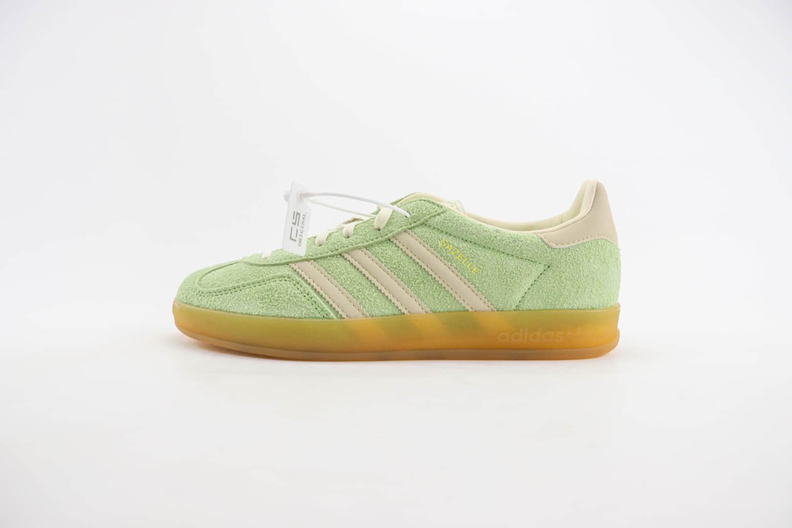 阿迪达斯adidas Original Gazelle Indoor Trainers纯原版本抹茶绿生胶德训鞋 莆田复刻鞋货源 货号:IE2948