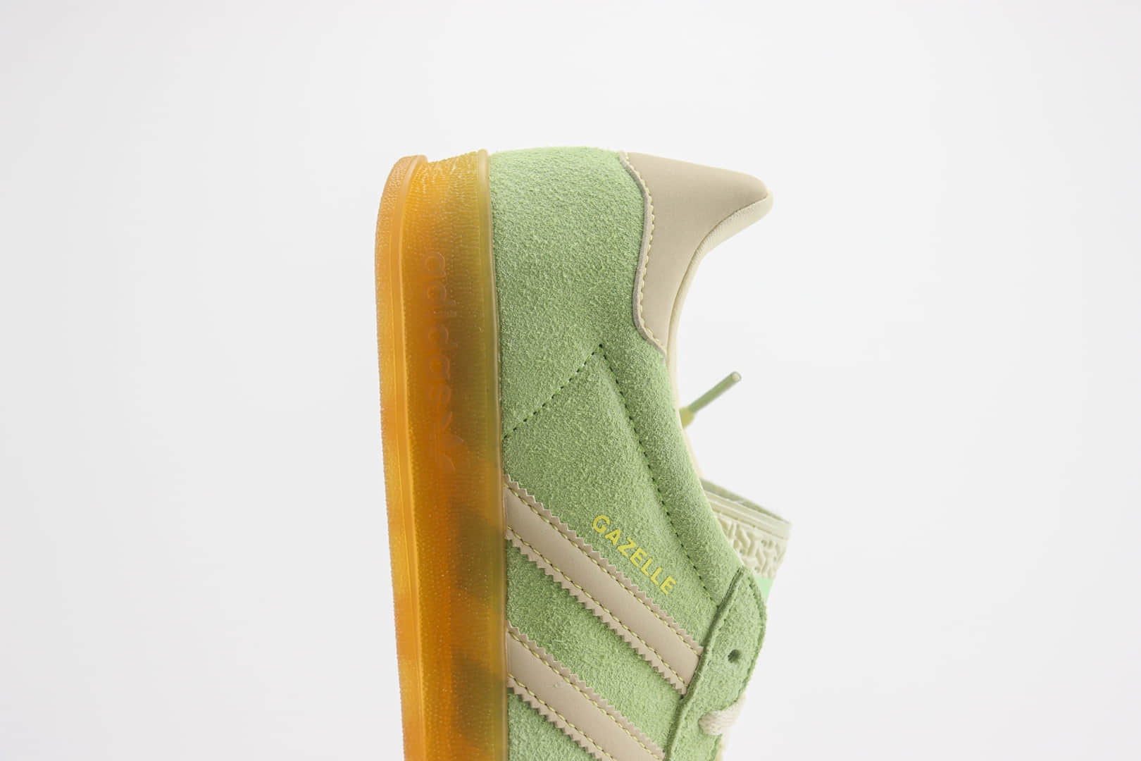 阿迪达斯adidas Original Gazelle Indoor Trainers纯原版本抹茶绿生胶德训鞋 莆田复刻鞋货源 货号:IE2948