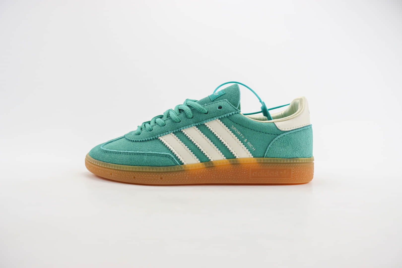 阿迪达斯adidas Handball Spezial纯原版本湖绿色复古板鞋 莆田阿迪达斯工厂 货号:IH2148