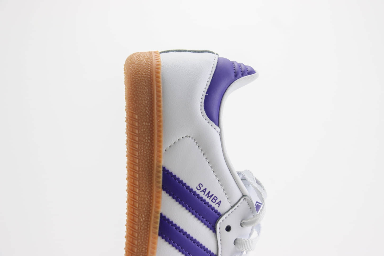 阿迪达斯adidas original Samba OG纯原版本桑巴白紫色德训鞋 莆田阿迪达斯货源 货号：IF6514
