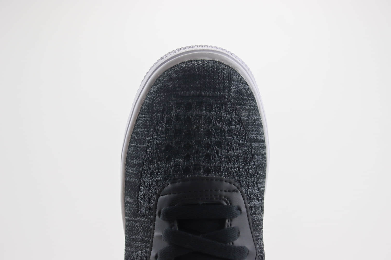 耐克Nike Air Force 1纯原版本空军一号AF1黑灰针织板鞋 莆田耐克工厂 货号：CI0051-300