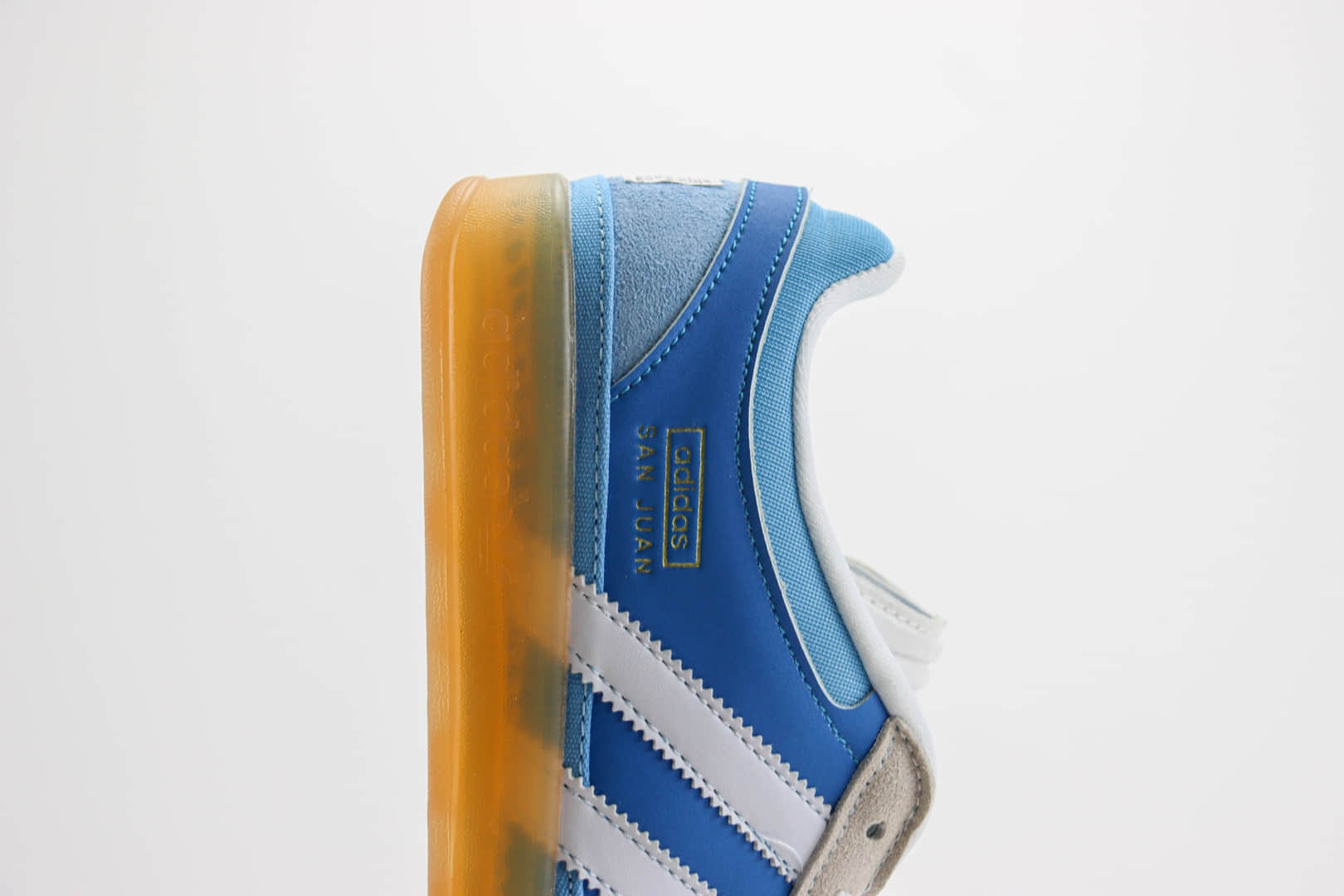 阿迪达斯Bad Bunny x adidas Originals Gazelle INdoor纯原版本坏痞兔联名蓝白色低帮板鞋 莆田阿迪达斯工厂 货号:IF9734