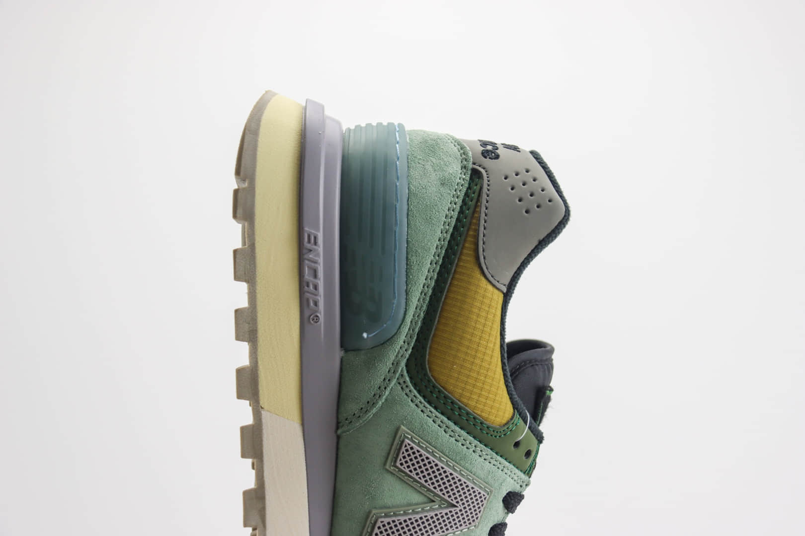 新百伦New Balance 574纯原版本绿黄色NB574复古运动鞋 莆田新百伦工厂 货号:U574LGTN