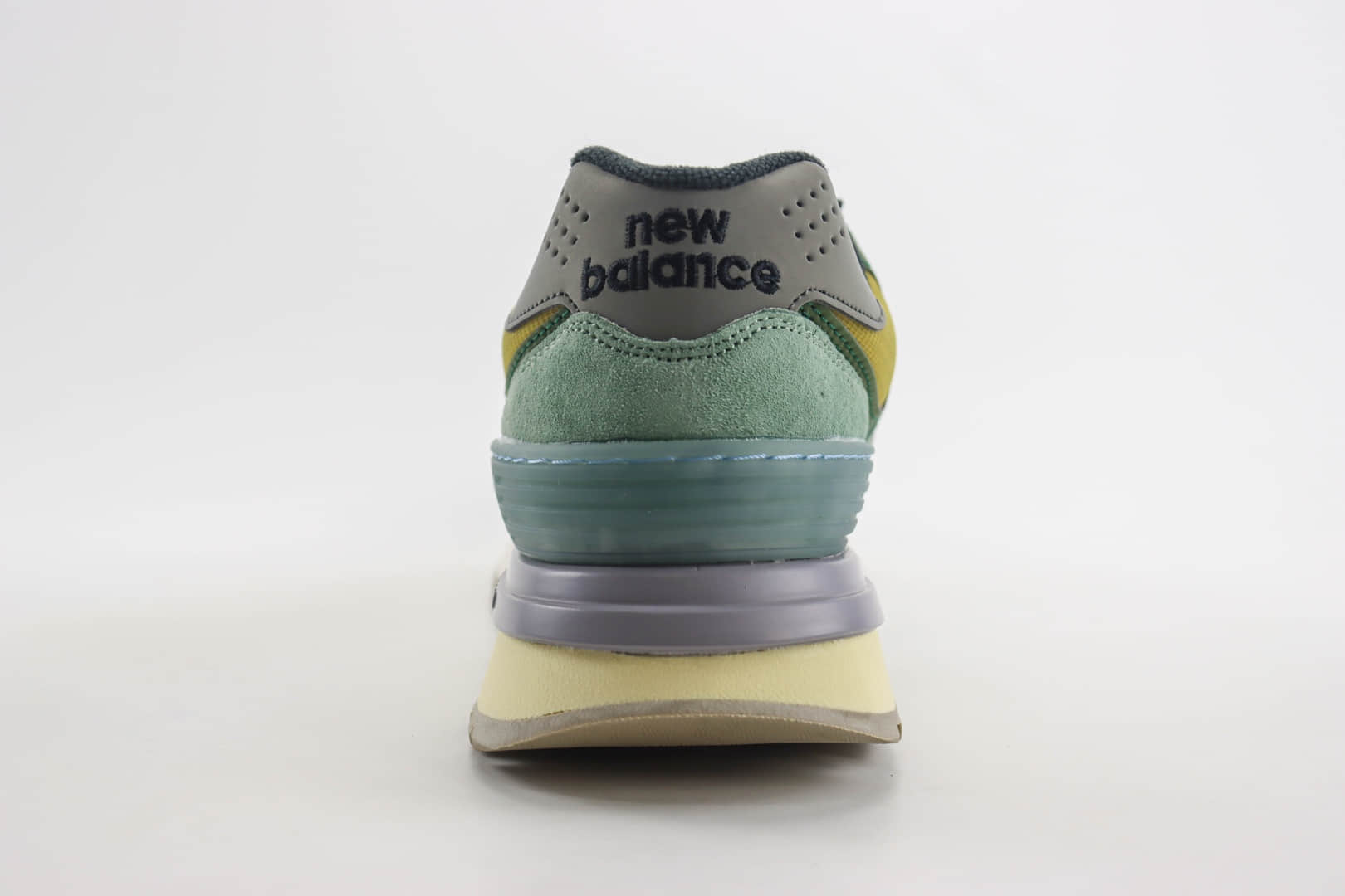 新百伦New Balance 574纯原版本绿黄色NB574复古运动鞋 莆田新百伦工厂 货号:U574LGTN