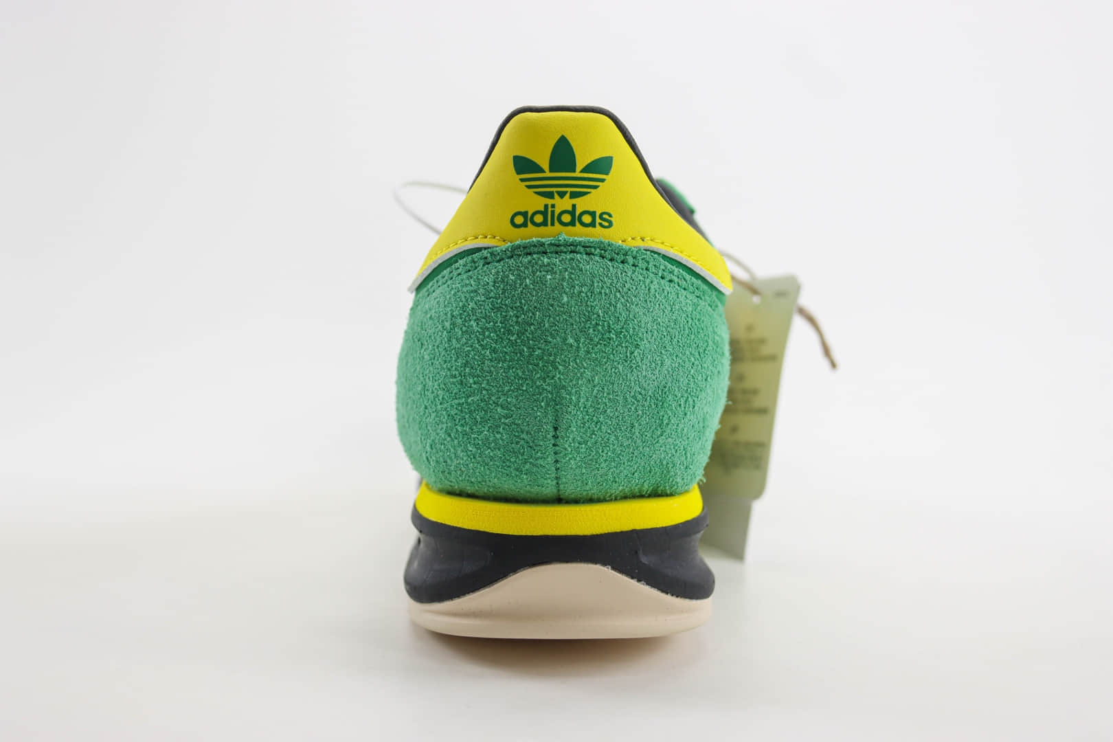 阿迪达斯adidas Originals SL 72 RS（Reshaped）纯原版本绿黄色复古慢跑鞋 莆田复刻鞋货源 货号：IG2133