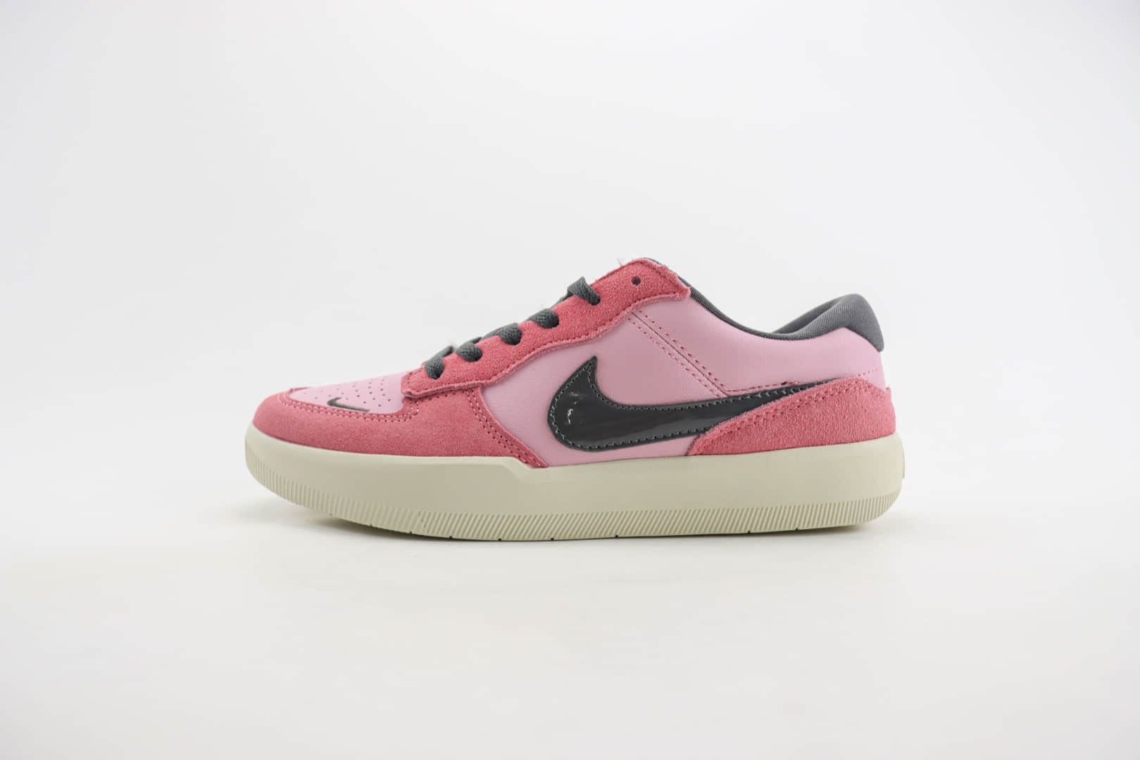 耐克Nike SB Force 58纯原版本粉黑色板鞋 莆田耐克代理 货号:FN8894-621