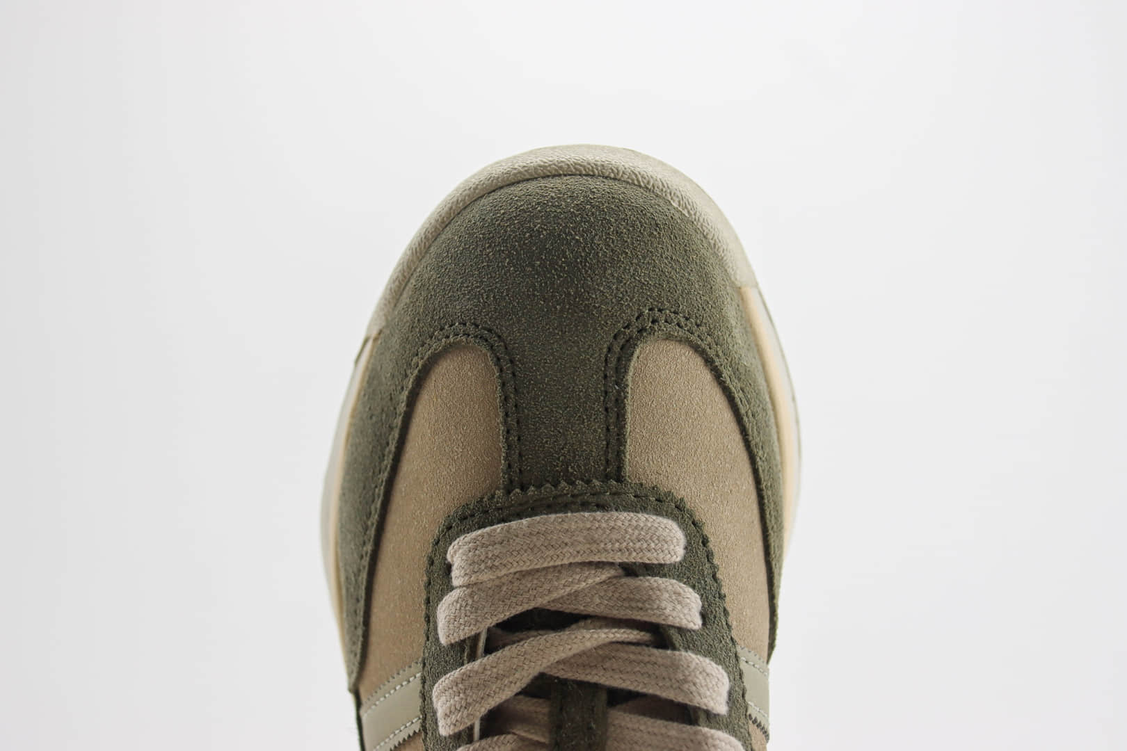 阿迪达斯adidas Originals SL 72 RTN纯原版本米橄榄绿厚底增高板鞋 莆田复刻鞋货源 货号:IH5632