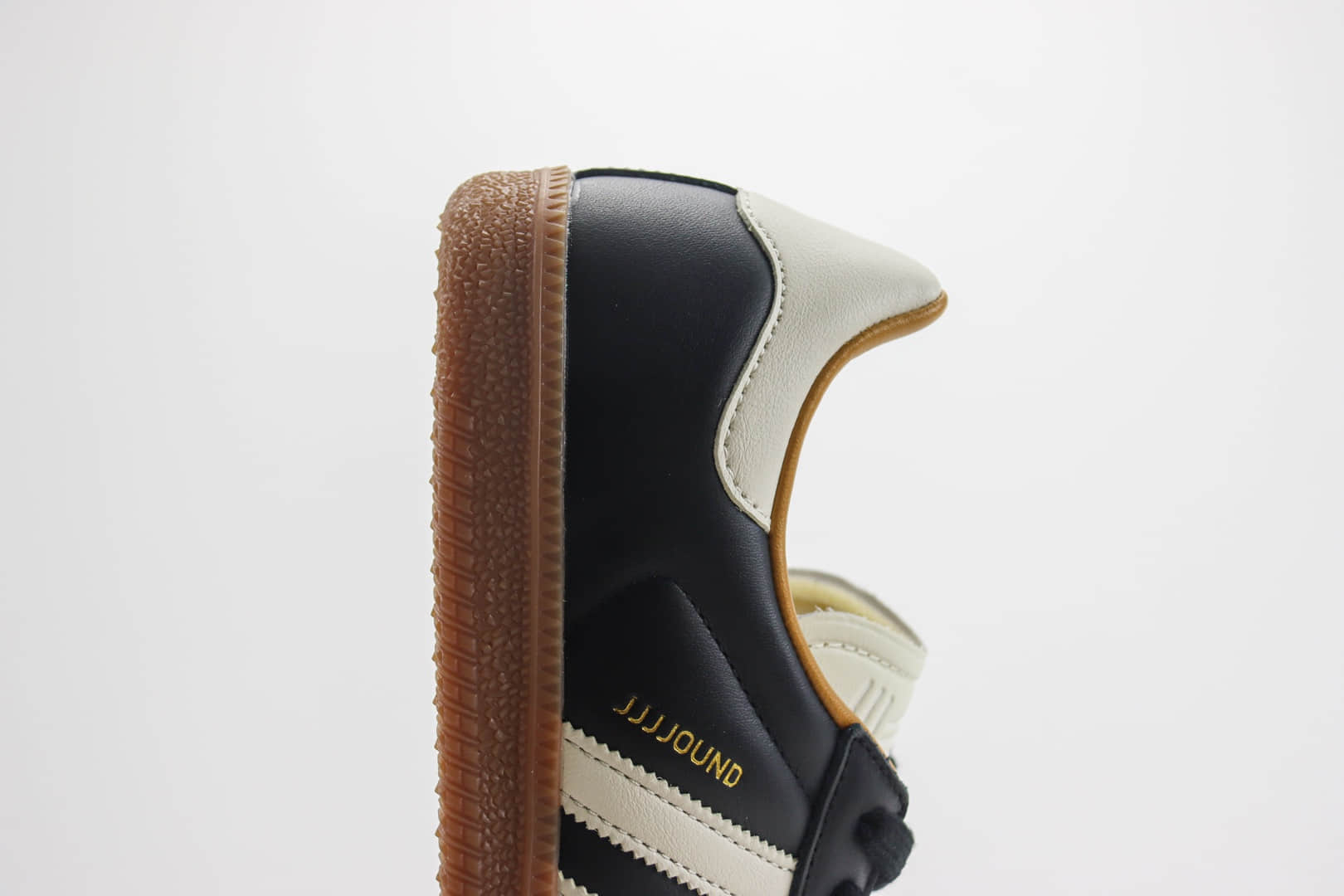 阿迪达斯JJJJound x adidas Originals Samba OG纯原版本黑白生胶桑巴板鞋 莆田阿迪达斯代理 货号:ID8707