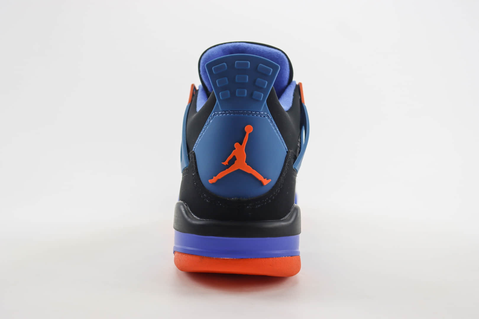 乔丹Air Jordan 4 Retro纯原版本AJ4黑蓝橙骑士篮球鞋 莆田AJ货源 货号：308497-027