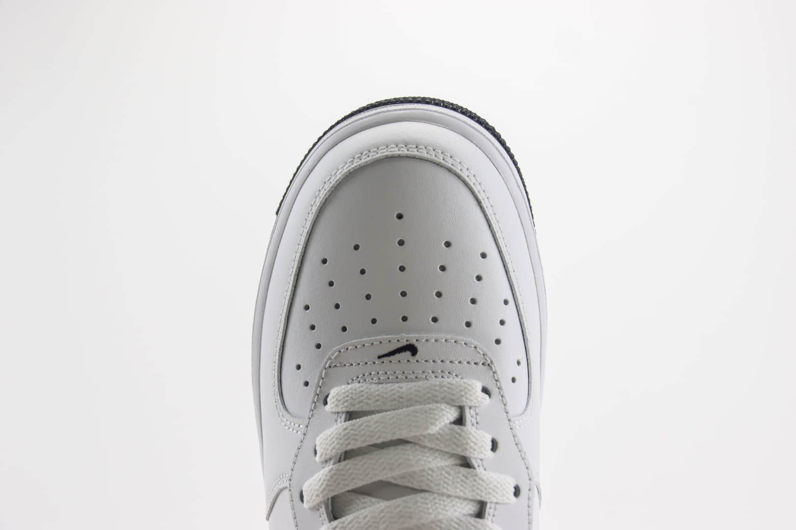 耐克Nike Air Force 1 Mid纯原版本空军一号中帮AF1白黑板鞋 莆田耐克货源 货号:DV0806-101