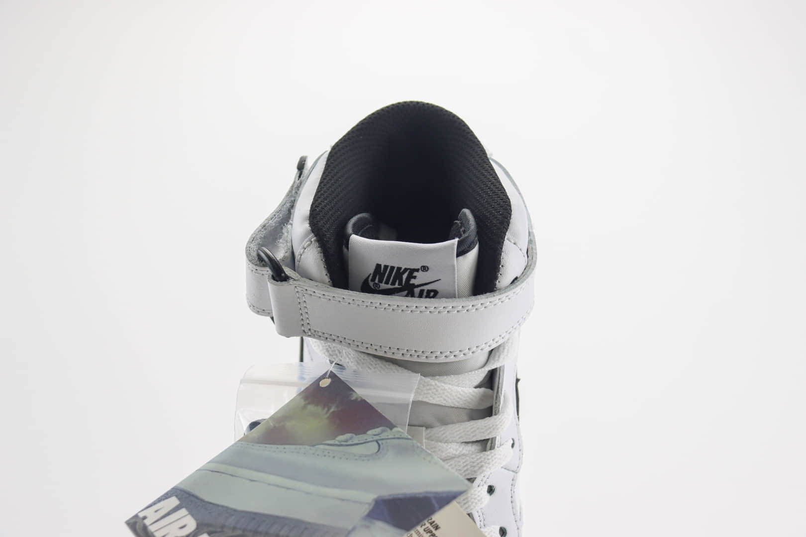 耐克Nike Air Force 1 Mid纯原版本空军一号中帮AF1白黑板鞋 莆田耐克货源 货号:DV0806-101