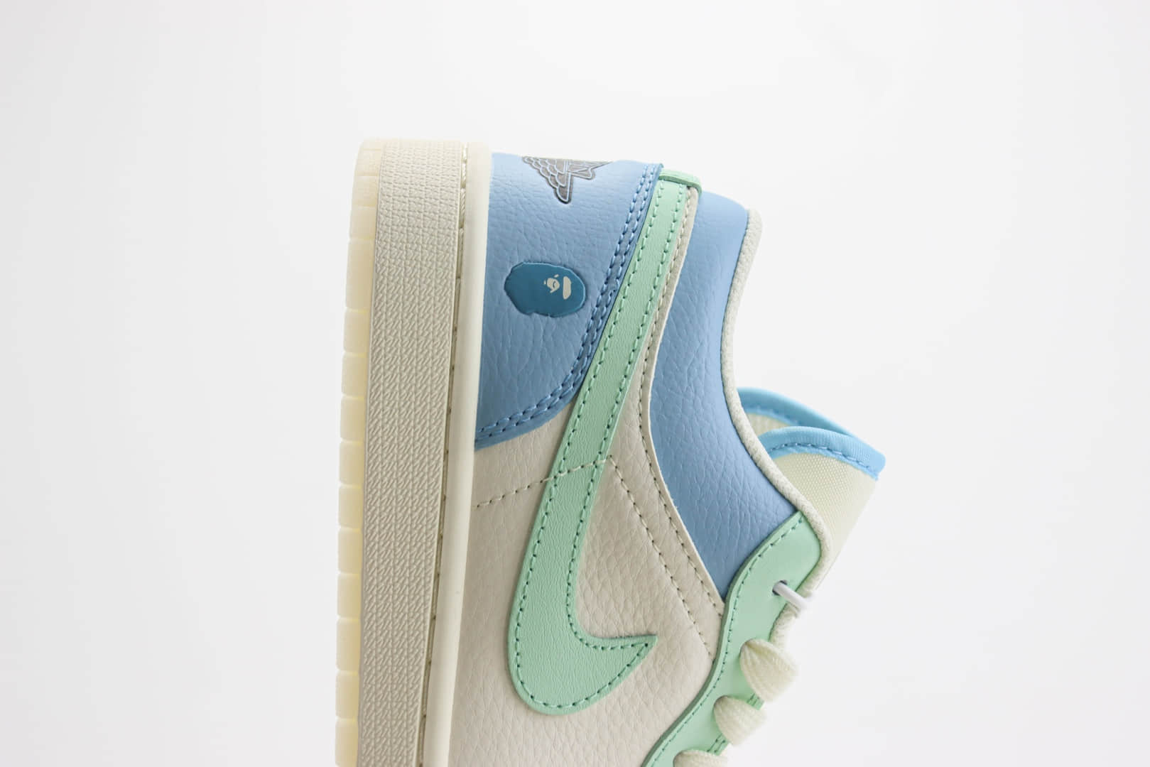 乔丹Air Jordan AJ1 Low X BAPE纯原版本猿人头联名款低帮AJ1板鞋 莆田AJ货源 货号：JJ8688-006