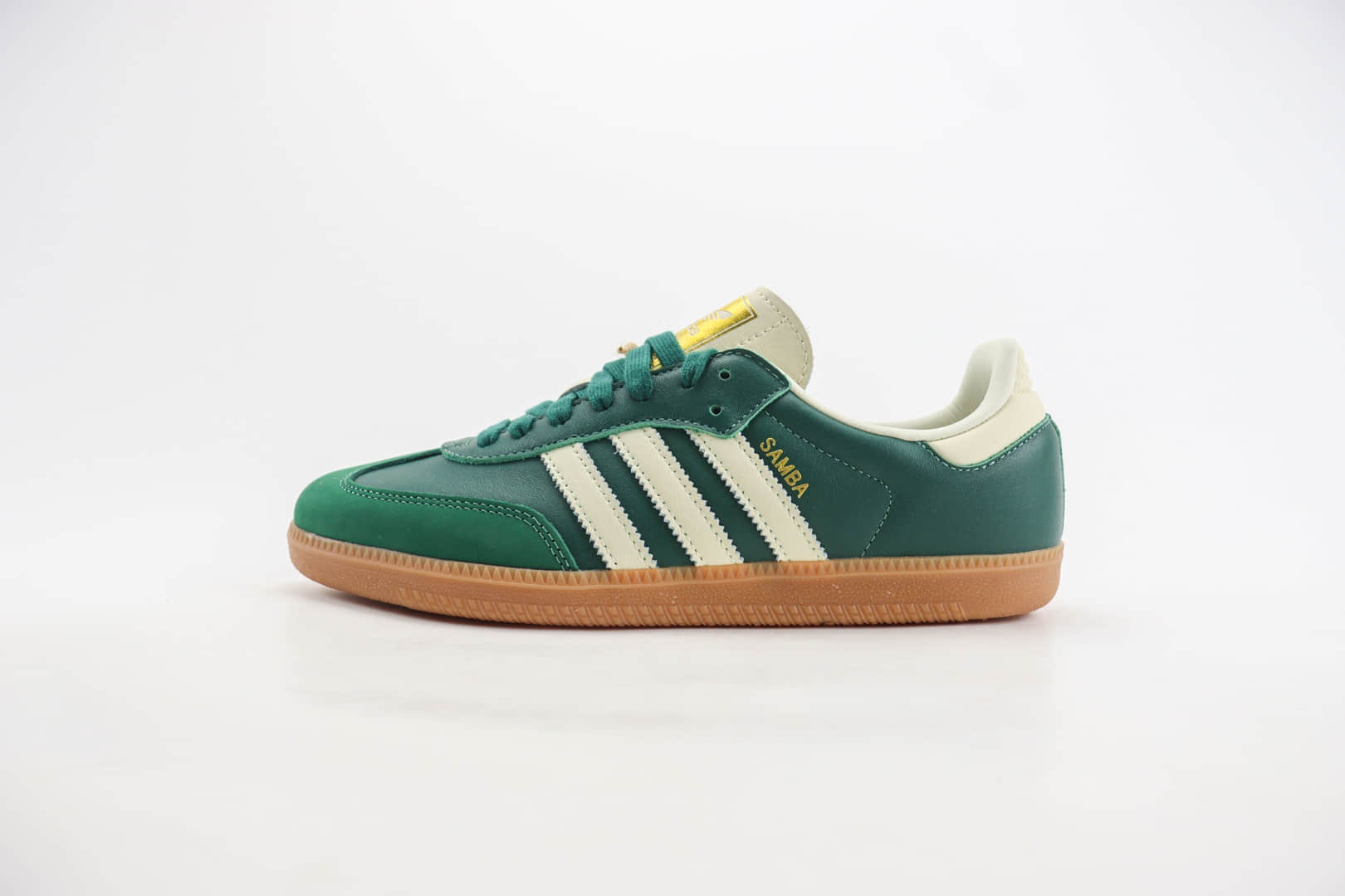 阿迪达斯adidas Originals Samba OG纯原版本桑巴绿生胶德训鞋 莆田阿迪达斯货源 货号:IE0872