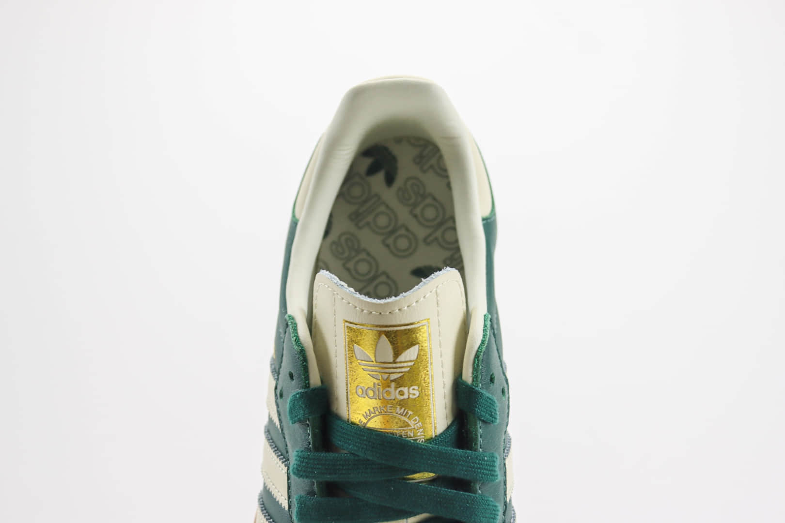 阿迪达斯adidas Originals Samba OG纯原版本桑巴绿生胶德训鞋 莆田阿迪达斯货源 货号:IE0872