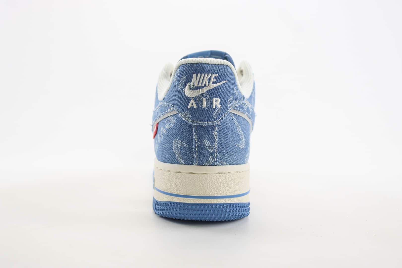 耐克Nike Air Force 1纯原版本空军一号AF1李维斯联名米白牛仔蓝板鞋 莆田耐克货源 货号:SJ6698-003