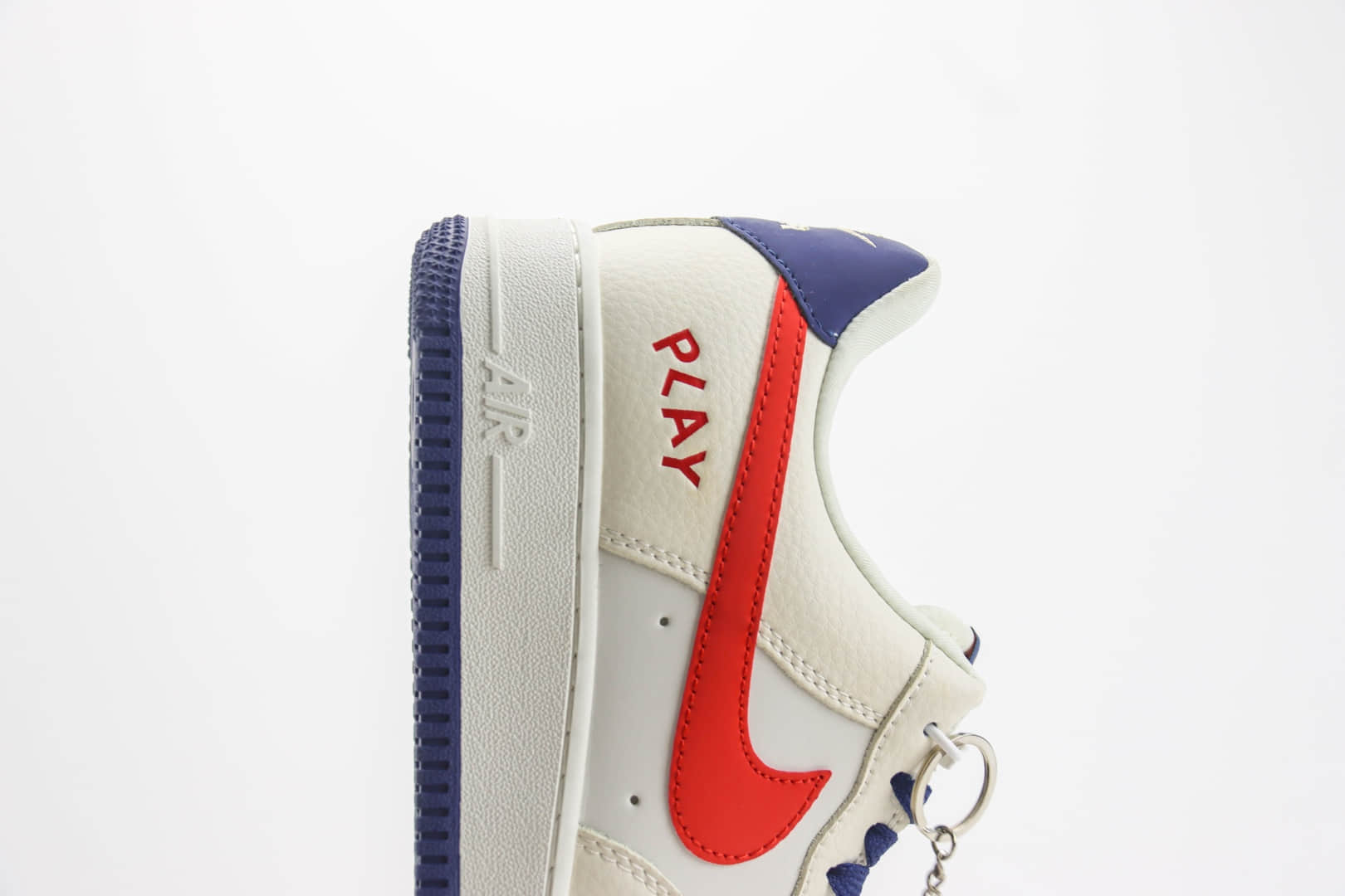 耐克Nike Air Force 1纯原版本空军一号川久保玲联名AF1白蓝红板鞋 莆田耐克货源 货号:KK1988-004