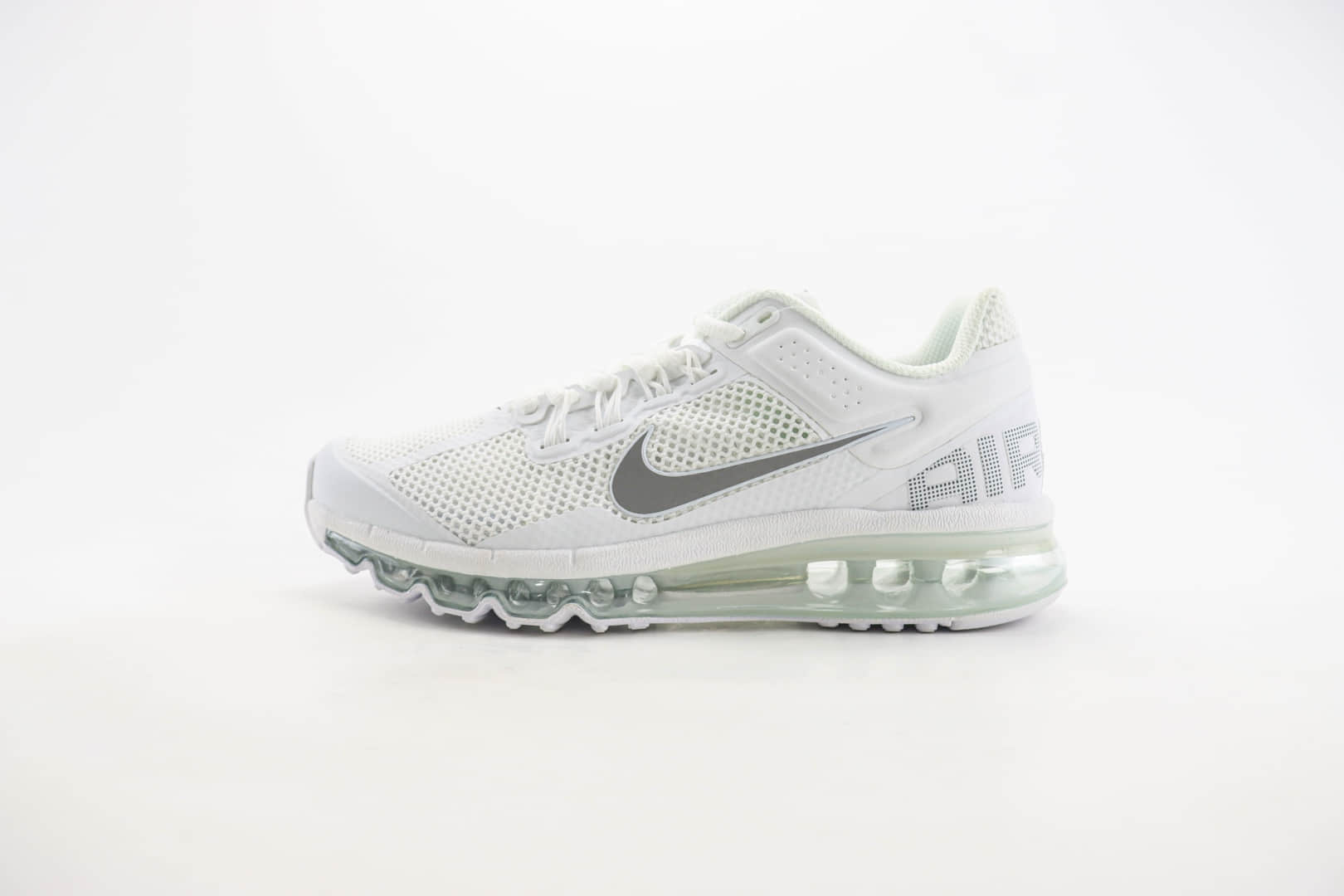 耐克Nike Air Max 2013纯原版本白灰色全掌气垫跑鞋 莆田耐克货源 货号:HF4884-100