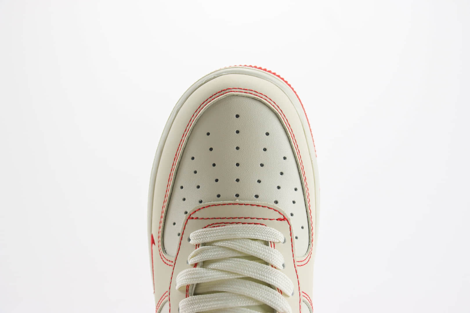耐克Nike Air Force 1纯原版本空军一号AF1川久保玲联名白红缝线板鞋 莆田耐克货源 货号:KK3333-001