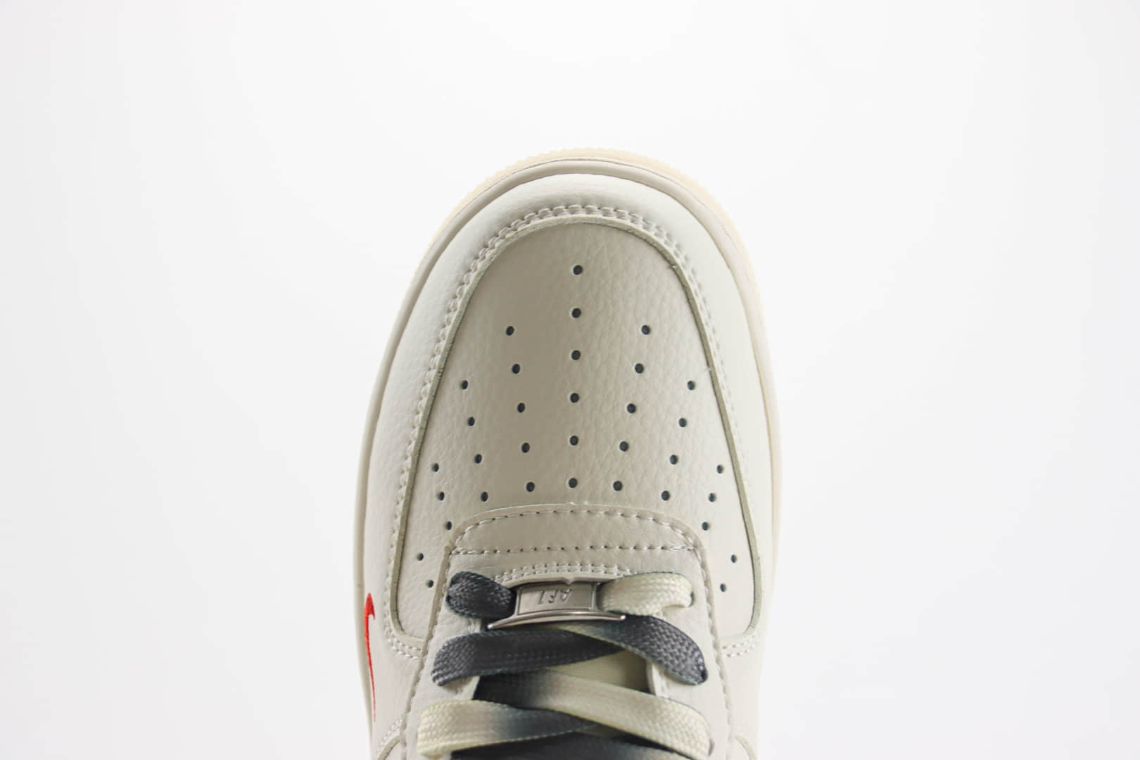 耐克Stussy x Nike Air Force 1纯原版本斯图西联名空军一号AF1白灰红板鞋 莆田天花板AF1 货号:XZ6188-015