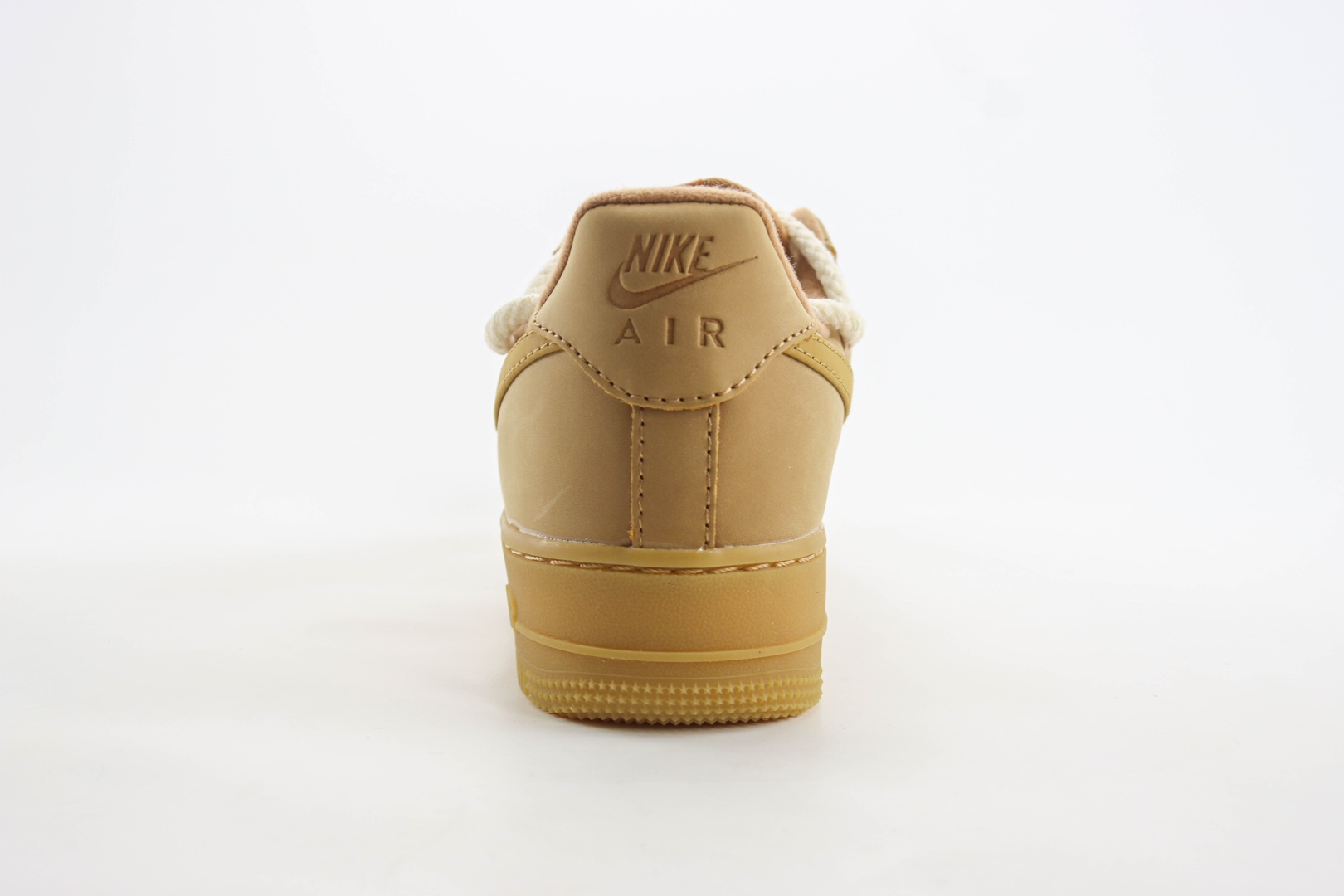 耐克Nike Air Force 1纯原版本空军一号AF1小麦色绑带低帮板鞋 莆田天花板AF1 货号：CJ9197-102