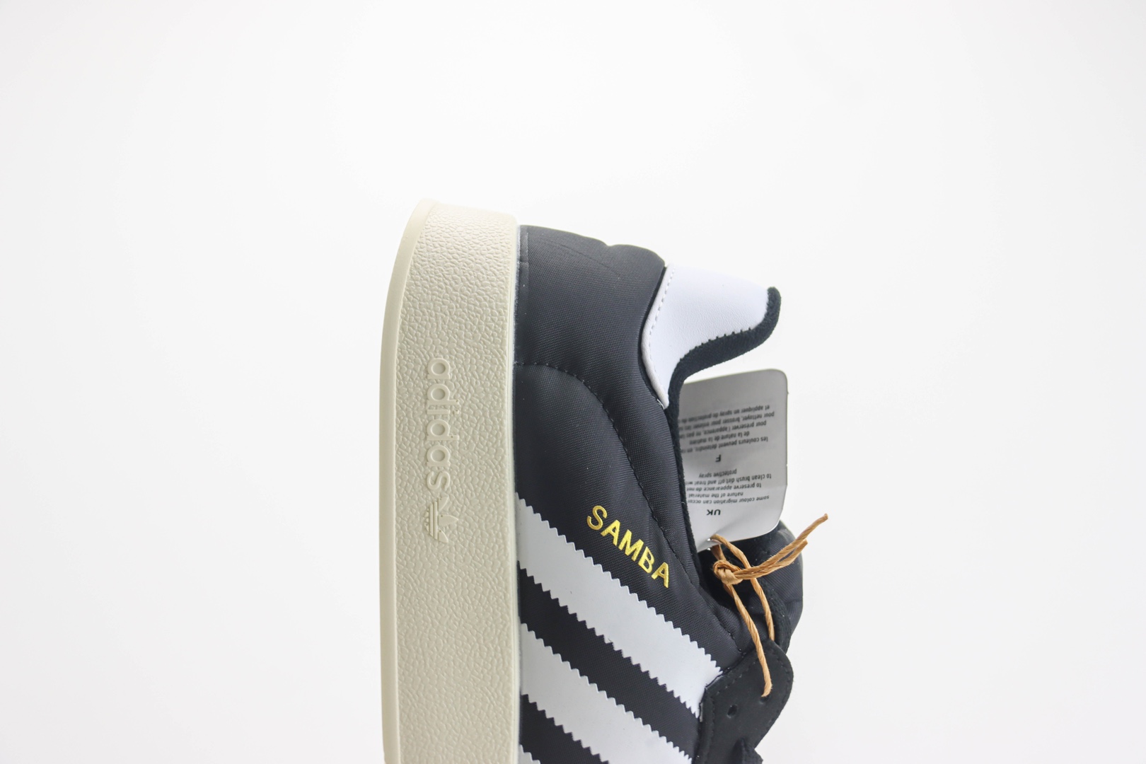 阿迪达斯adidas Originals Tenis Samba Home纯原版本黑白金标面包鞋 莆田阿迪达斯货源 货号：IE1434