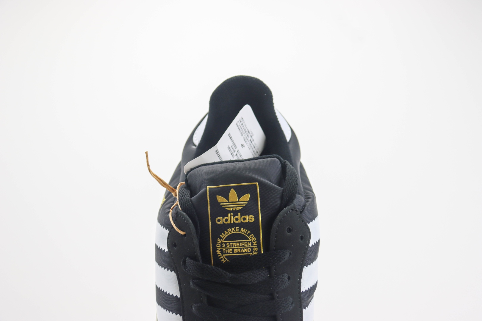 阿迪达斯adidas Originals Tenis Samba Home纯原版本黑白金标面包鞋 莆田阿迪达斯货源 货号：IE1434