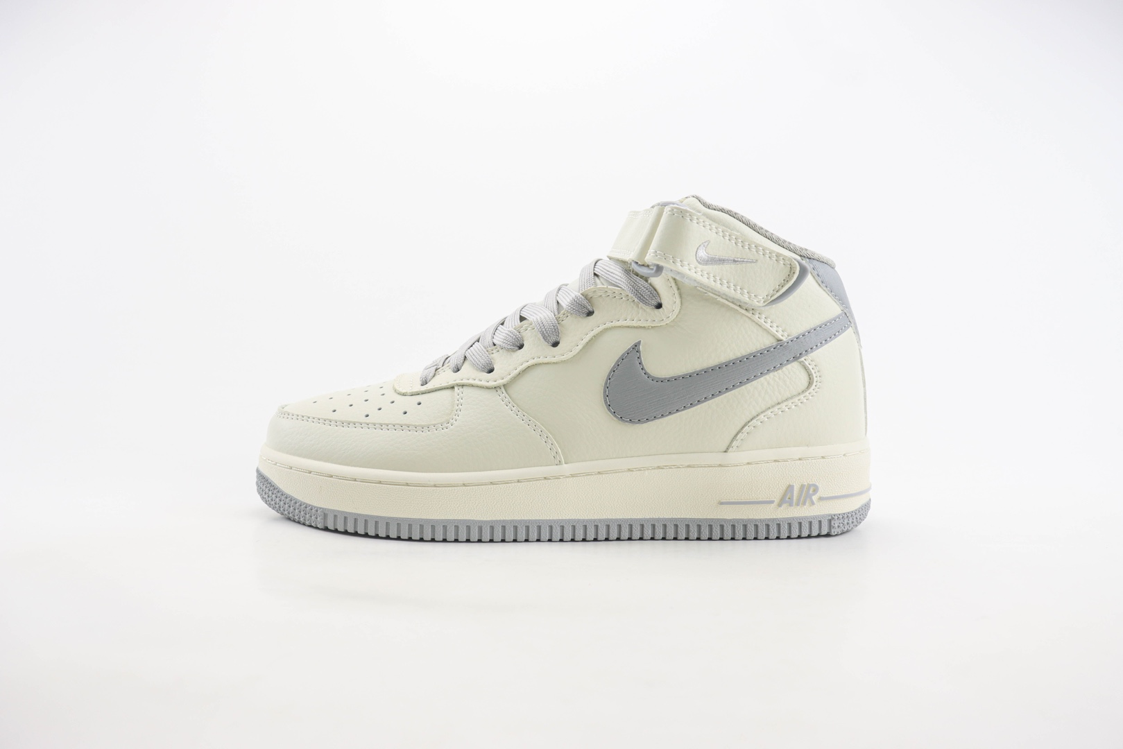 耐克Nike Air Force 1 Mid纯原版本空军一号中帮AF1米灰色板鞋 莆田耐克代理 货号:PA0920-608