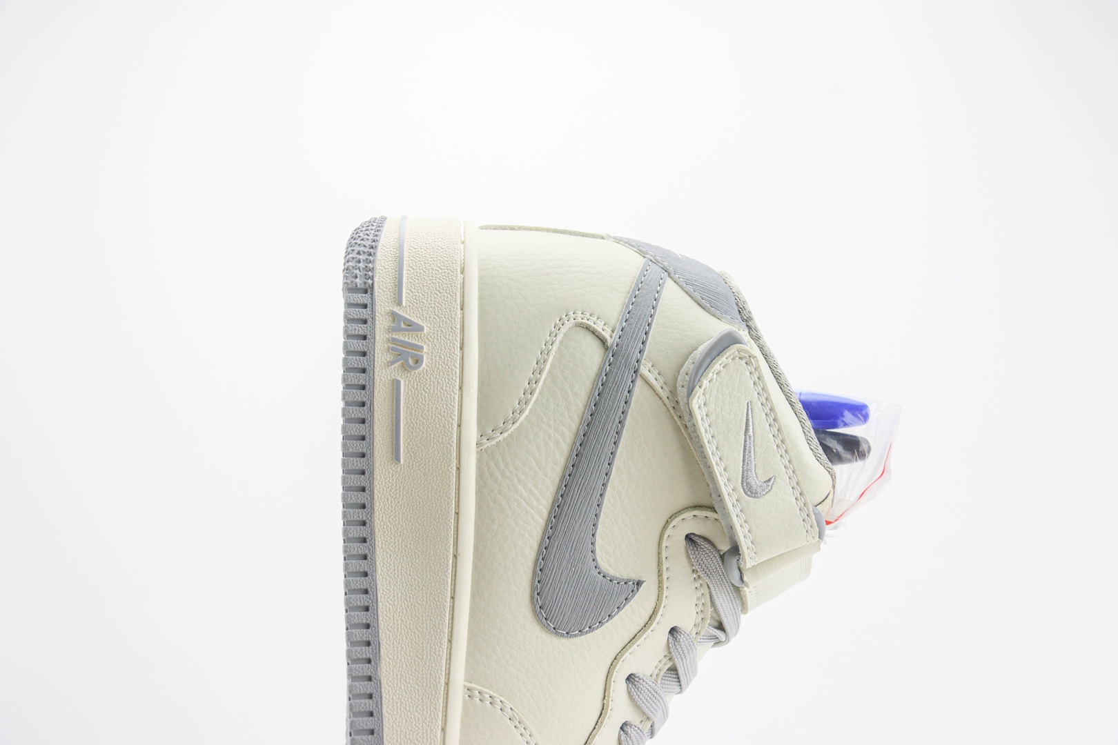 耐克Nike Air Force 1 Mid纯原版本空军一号中帮AF1米灰色板鞋 莆田耐克代理 货号:PA0920-608