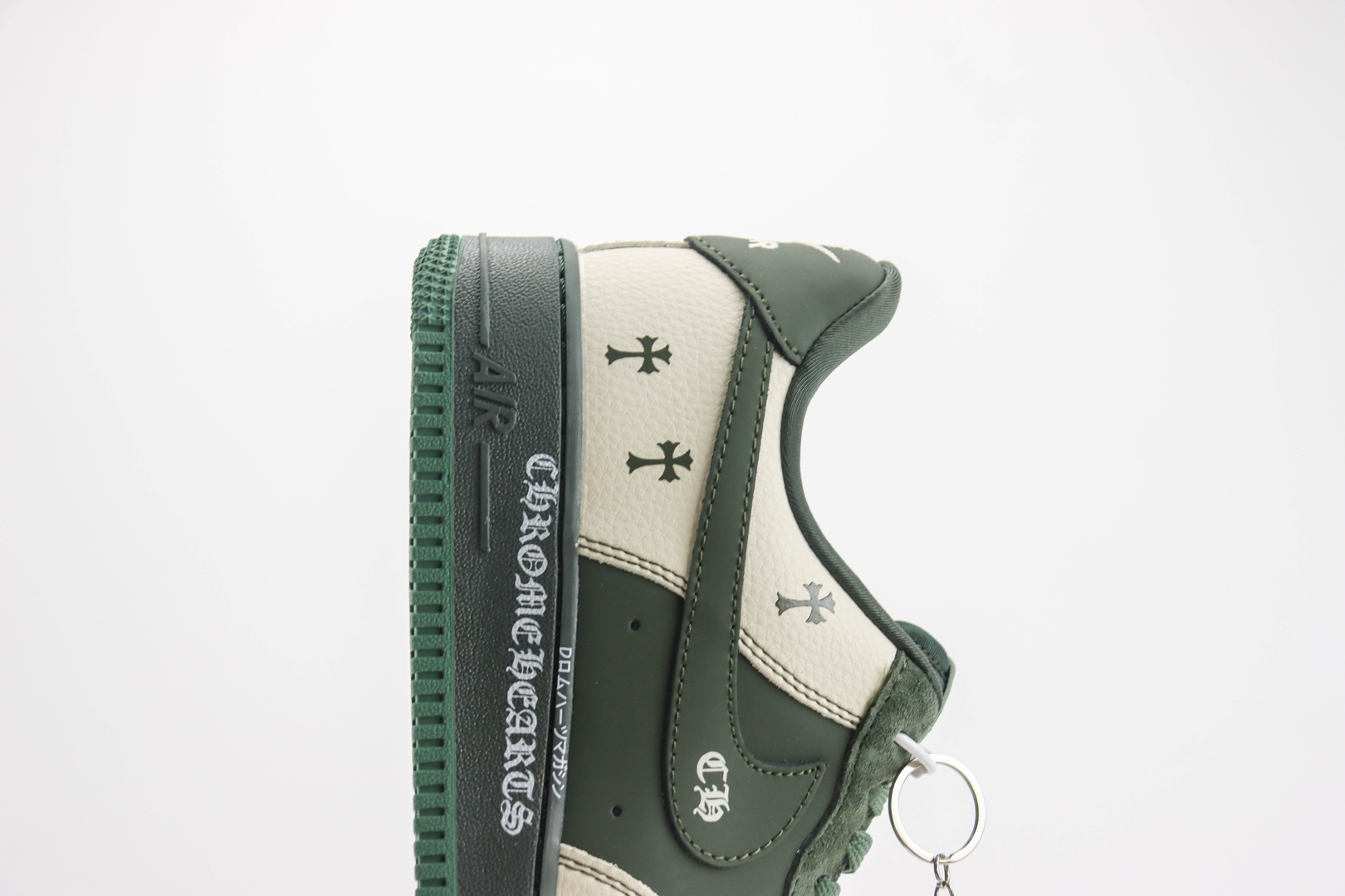 耐克Nike Air Force 1 Low纯原版本空军一号AF1克罗心联名米深绿涂鸦板鞋 莆田耐克货源 货号:KK1988-029