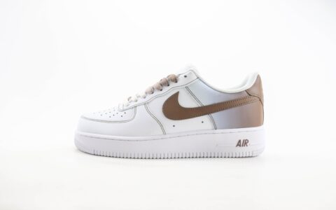 耐克Nike Air Force 1 Low纯原版本空军一号AF1白灰棕渐变低帮板鞋 莆田空军一号货源 货号：FN0366-103