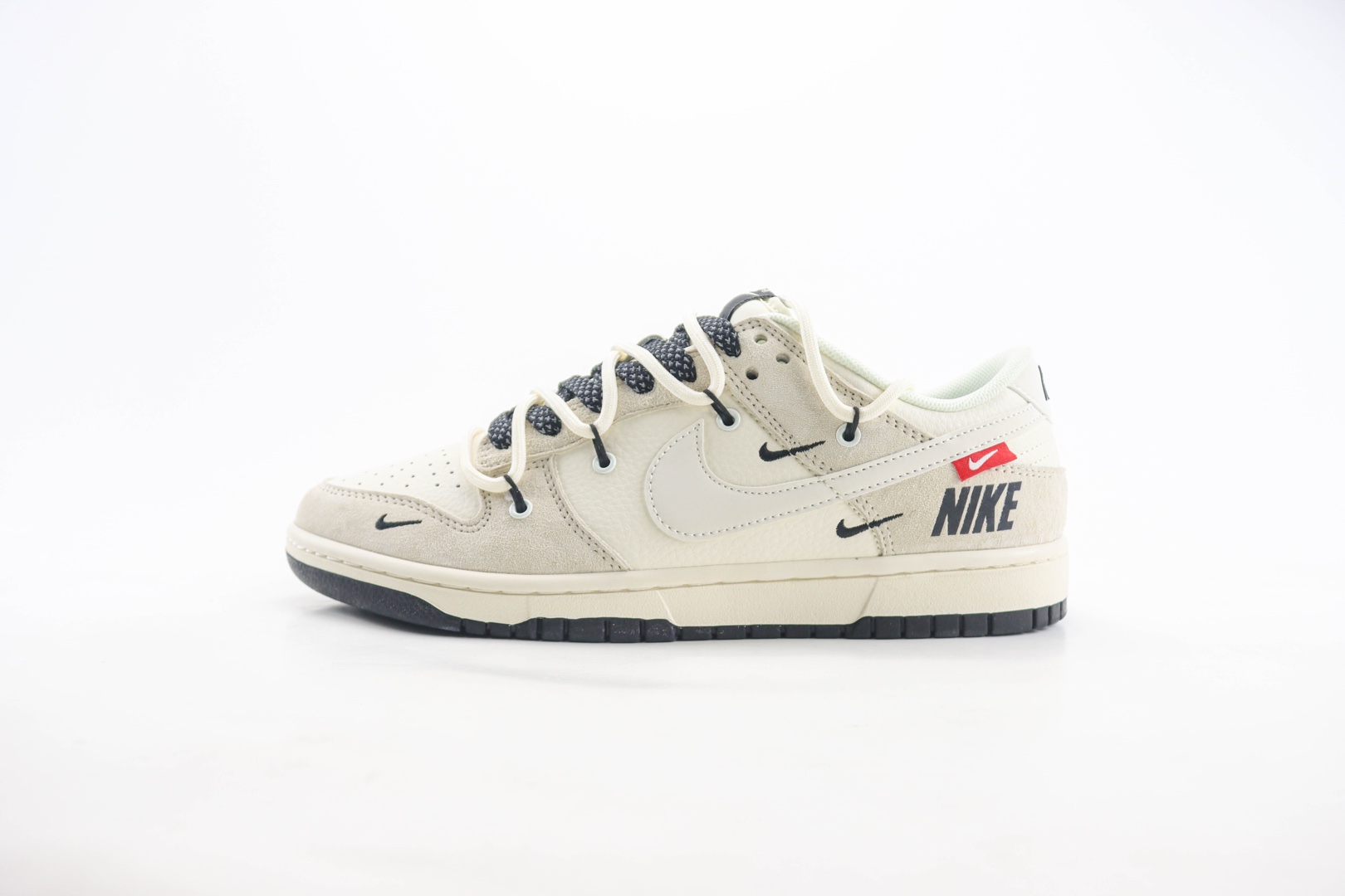 耐克Nike SB Dunk Low纯原版本低帮SB Dunk米灰抽绳绑带板鞋 莆田耐克代理 货号：XX3168-118
