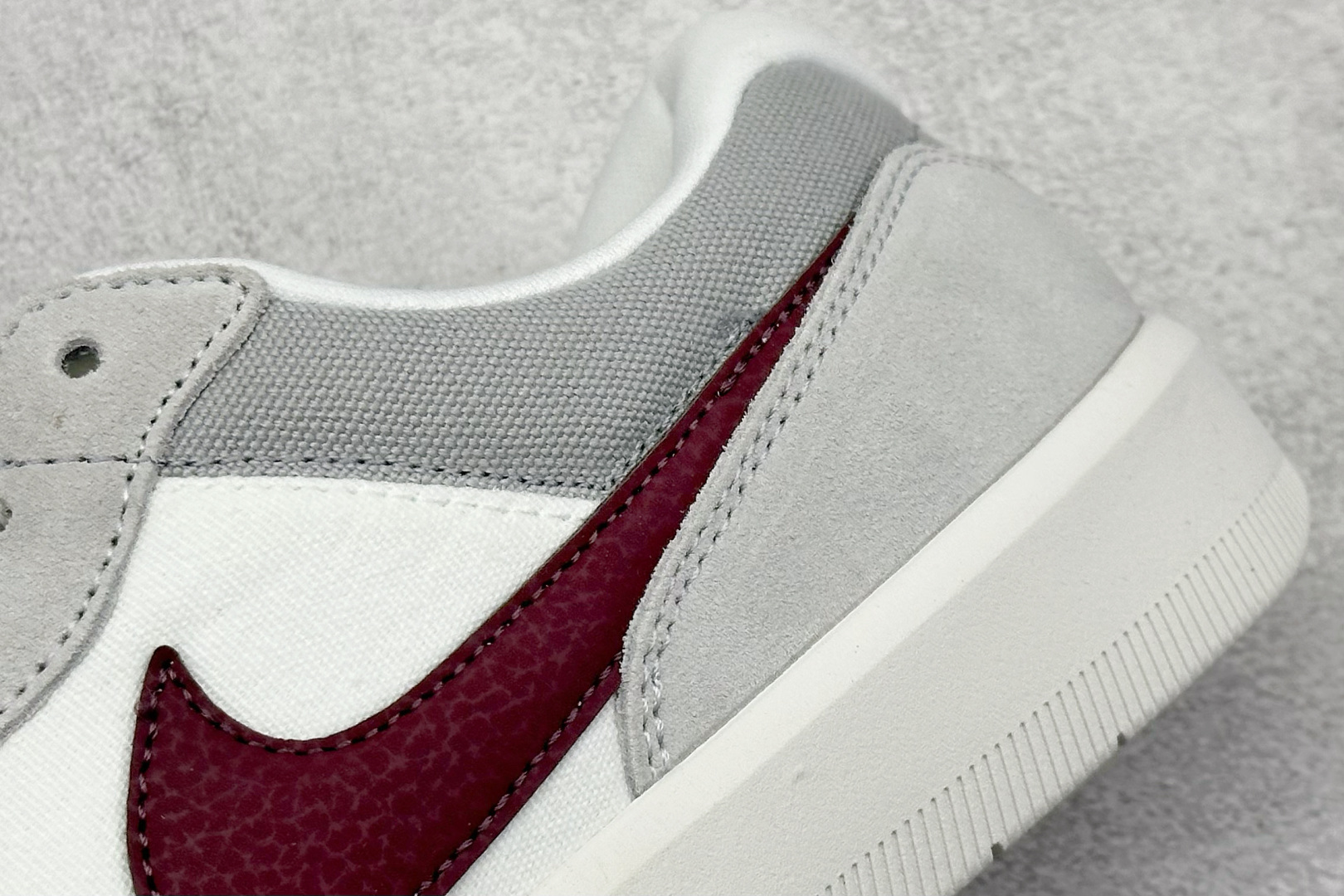 耐克Nike SB Force 58纯原版本空军58灰红色SB运动滑板板鞋 莆田耐克货源 货号:FQ7637-001