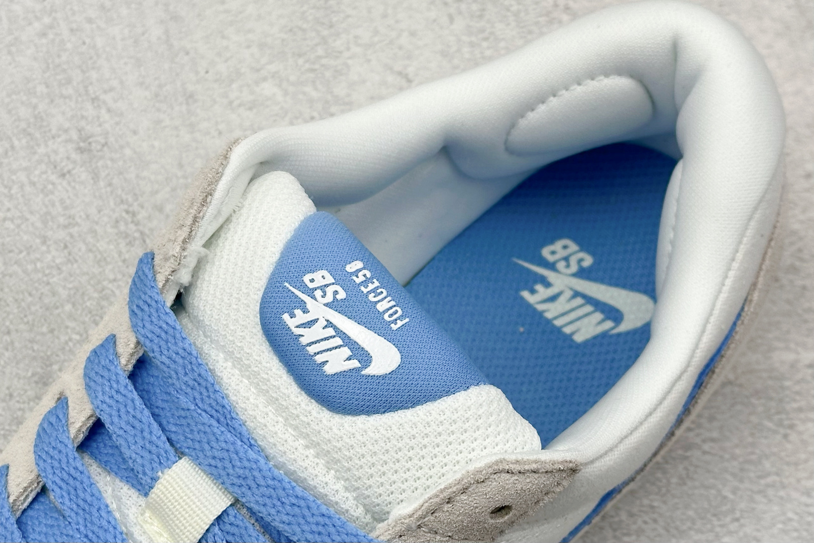 耐克Nike SB Force 58纯原版本空军58白灰蓝低帮硫化板鞋 莆田耐克批发 货号：DV5477-003
