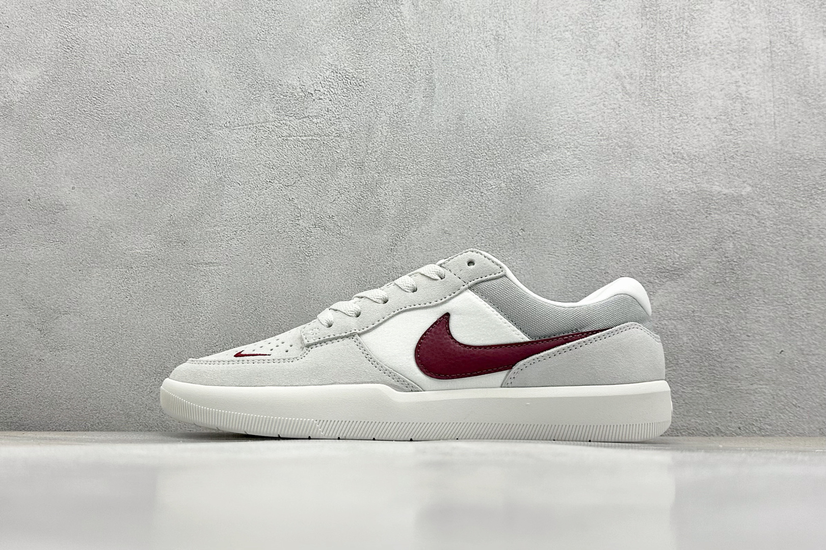 耐克Nike SB Force 58纯原版本空军58灰红色SB运动滑板板鞋 莆田耐克货源 货号:FQ7637-001