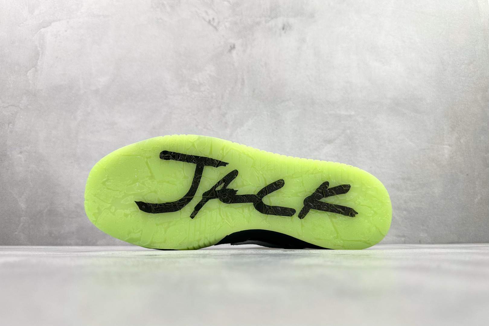 乔丹Travis Scott x Air Jordan Jumpman Jack纯原版本TS联名AJ黑绿色倒钩篮球鞋 莆田AJ货源 货号：IH7971-001