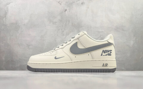 耐克Nike Air Force 1'07 Low纯原版本空军一号AF1米白灰标低帮板鞋 莆田耐克货源 货号：CS5288-042